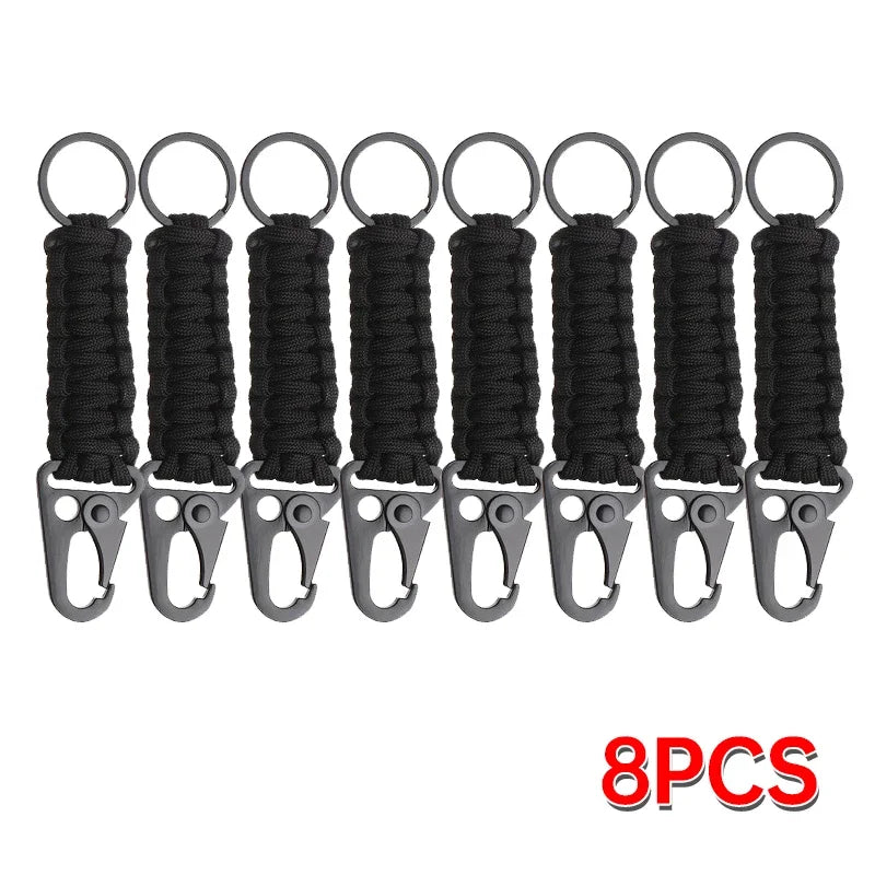 1/20PCS Outdoor Multi-Functional Bracelet Backpack Keychain Handwoven Sports Paracord Wrist Strap Hiking Camping Equipment