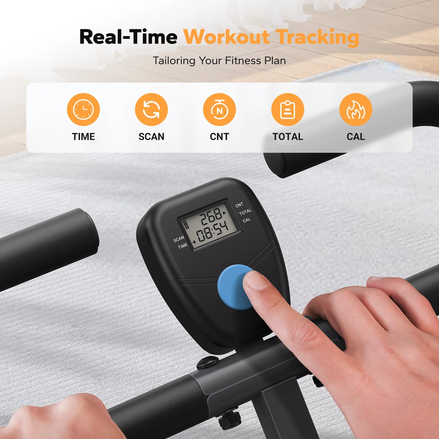 MERACH Squat Machine 2in1 Squat Rowing Machine Easy Setup Foldable Exercise Equipment Glute Trainer Machine Glutes Leg Home Fit