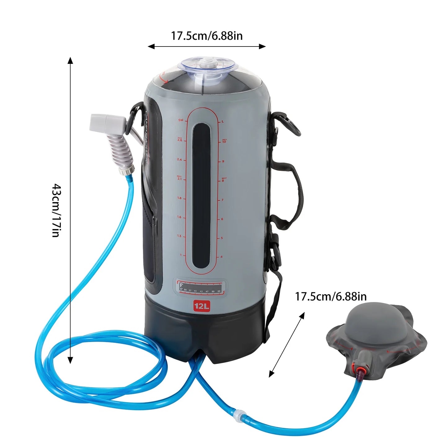 Outdoor Solar Bath Bag Foldable Portable Hiking Outdoor Equipment Camping Bath Camping Equipment